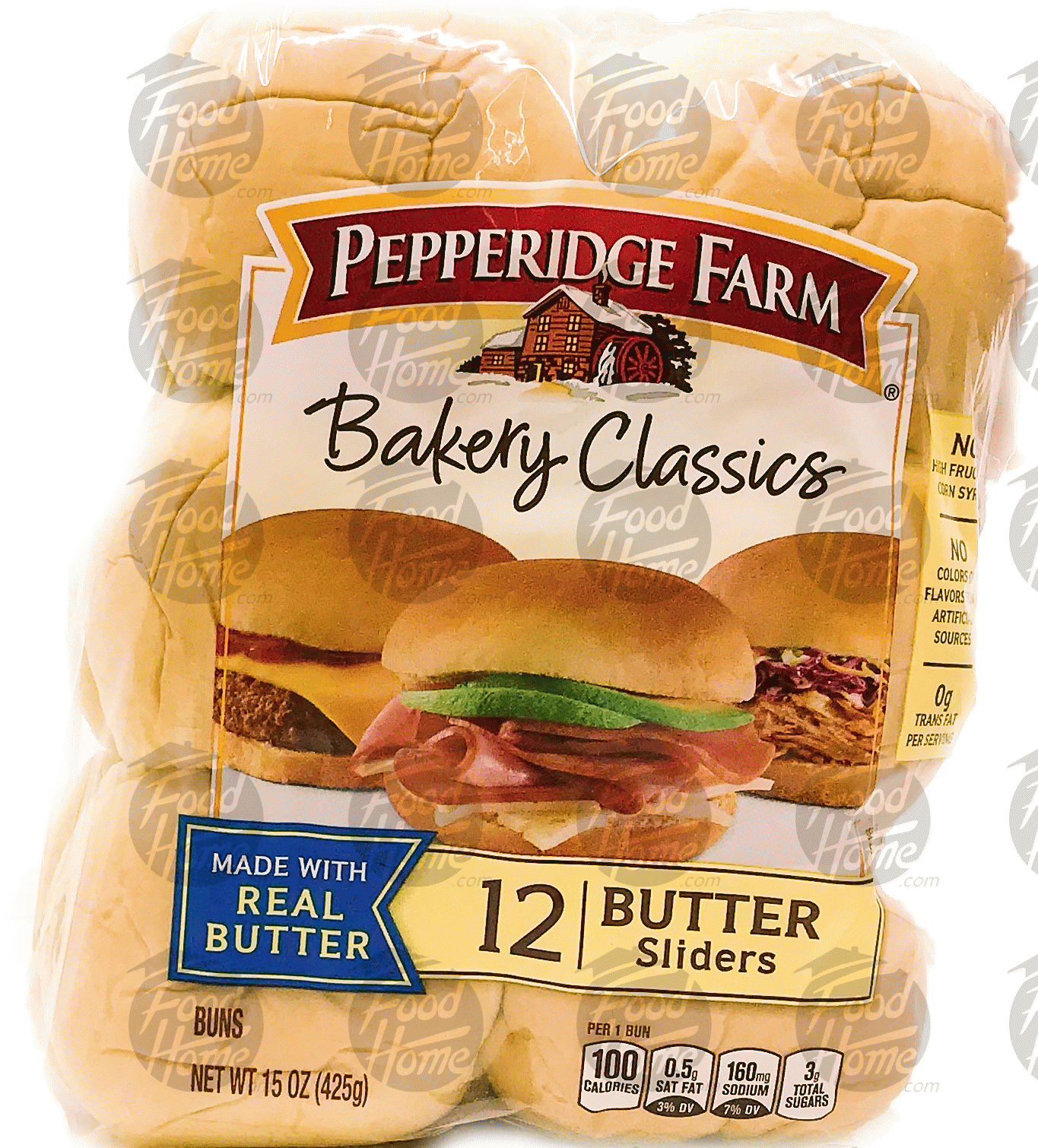 Pepperidge Farm Bakery Classics butter slider buns, 12 pk., wrapper Full-Size Picture